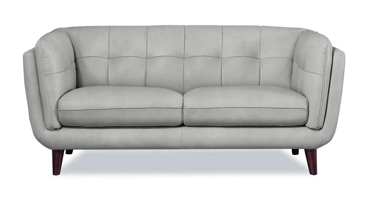 Seymour Silver Fabric Loveseat - MJM Furniture