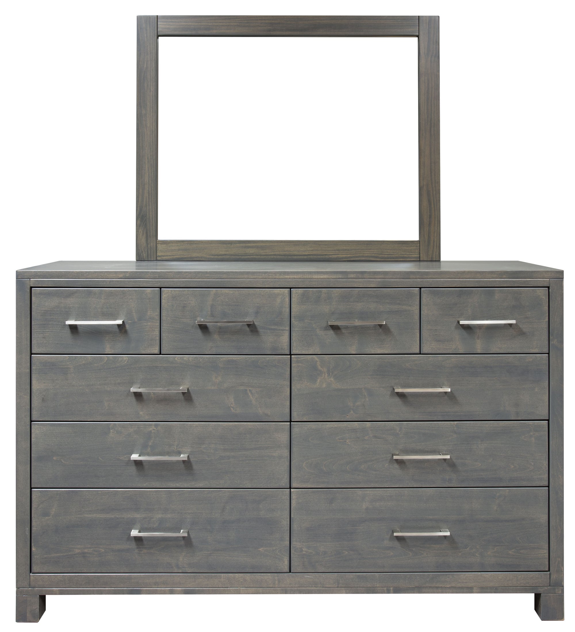 Tahoe Maple 10 Drawer Dresser & Mirror - MJM Furniture