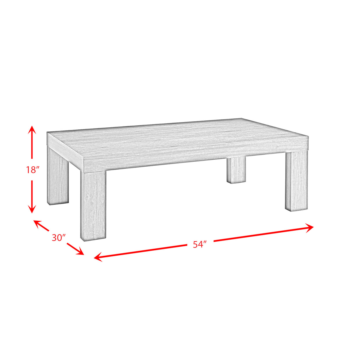 Brayden Rectangle Coffee Table - MJM Furniture
