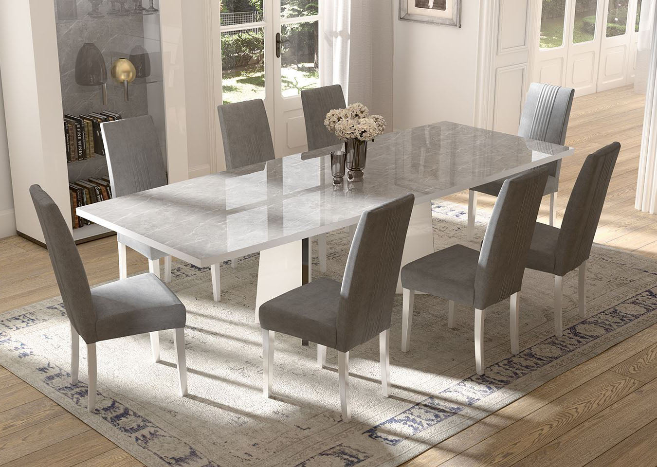 Ava 7 Piece Dining Room Set - MJM Furniture