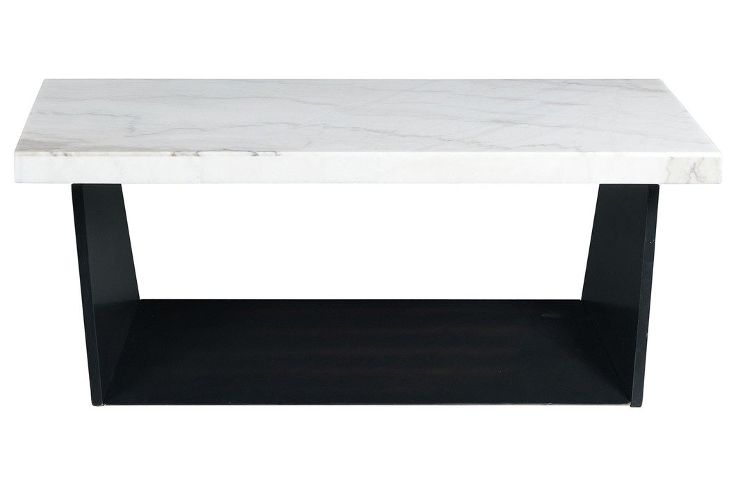 Bex White Marble Coffee Table - MJM Furniture