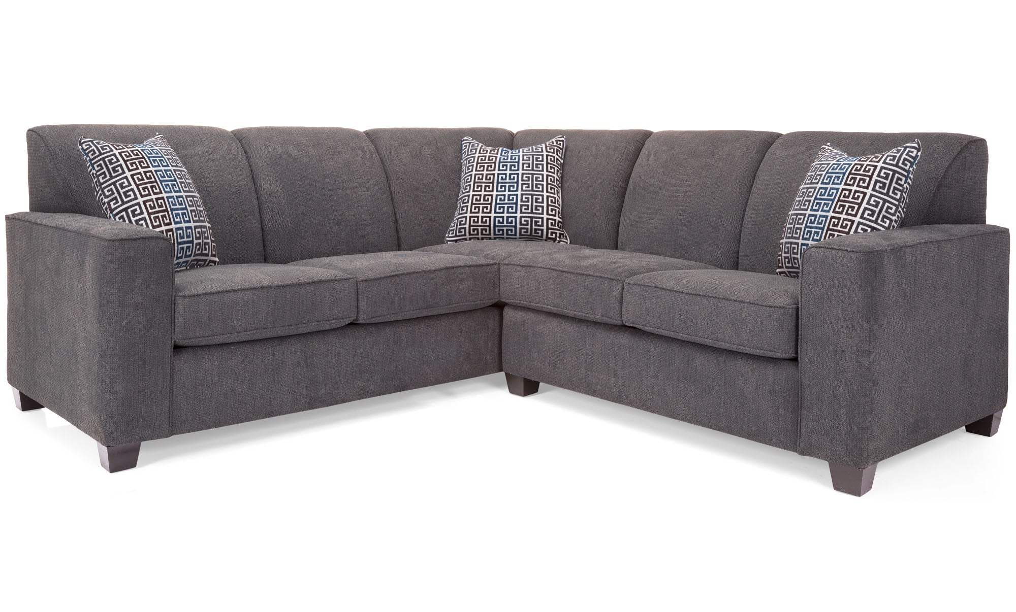 Lotus Charcoal 2 Piece Sectional - MJM Furniture