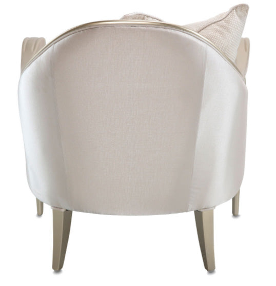 Champagne color accent chair clearance