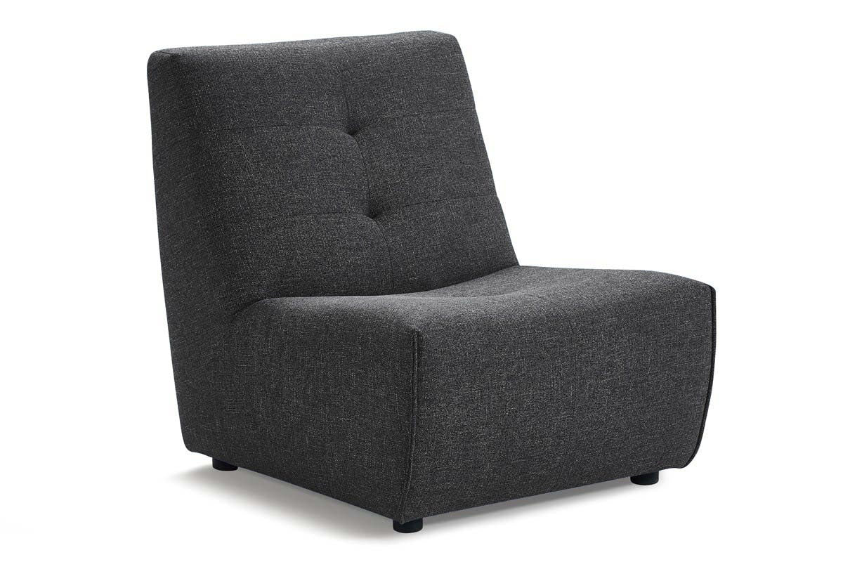Cove Charcoal Armless Chair - MJM Furniture