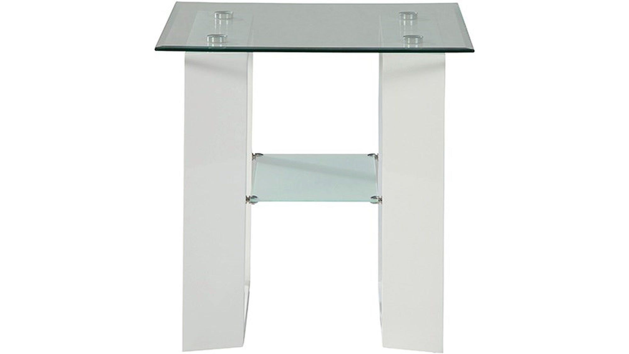 Skye White End Table - MJM Furniture