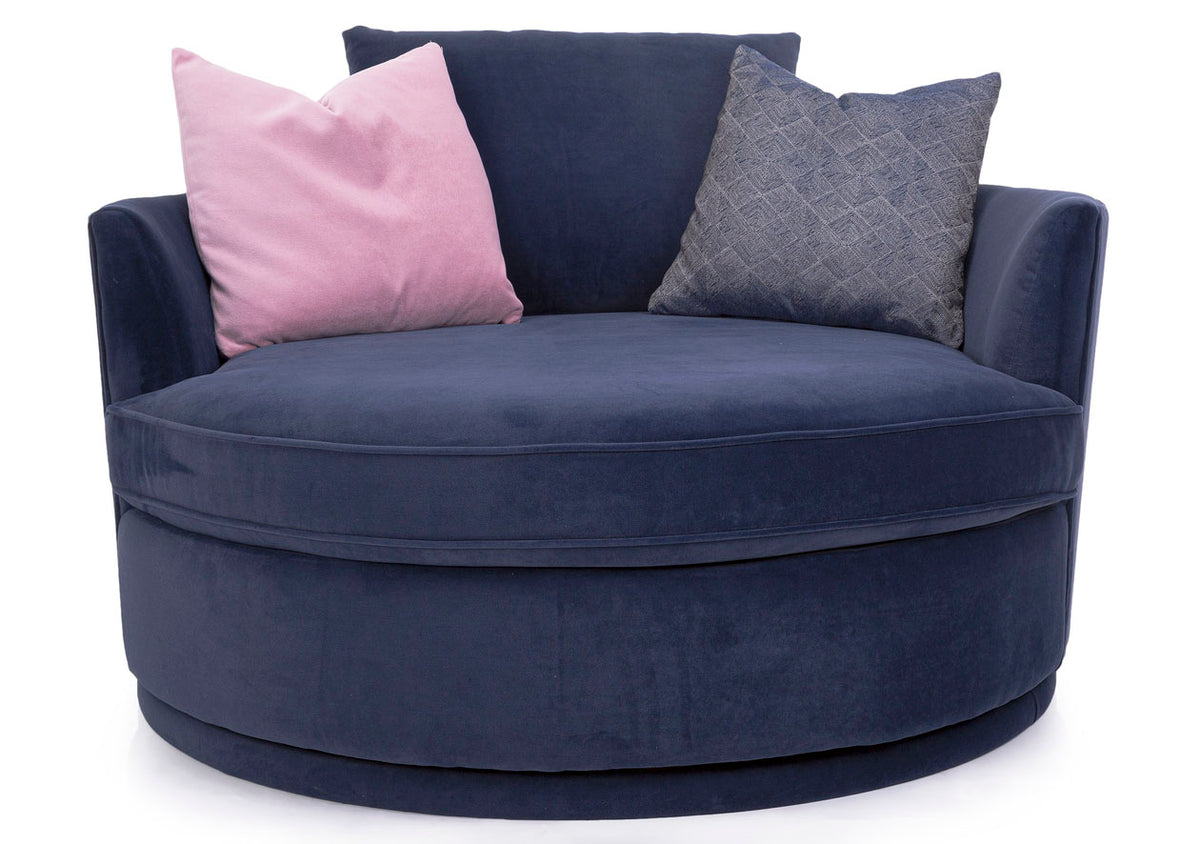 Cosmopolitan 59&quot; Round Swivel Chair - MJM Furniture