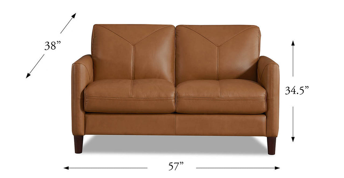 Yorkdale Leather Loveseat - MJM Furniture