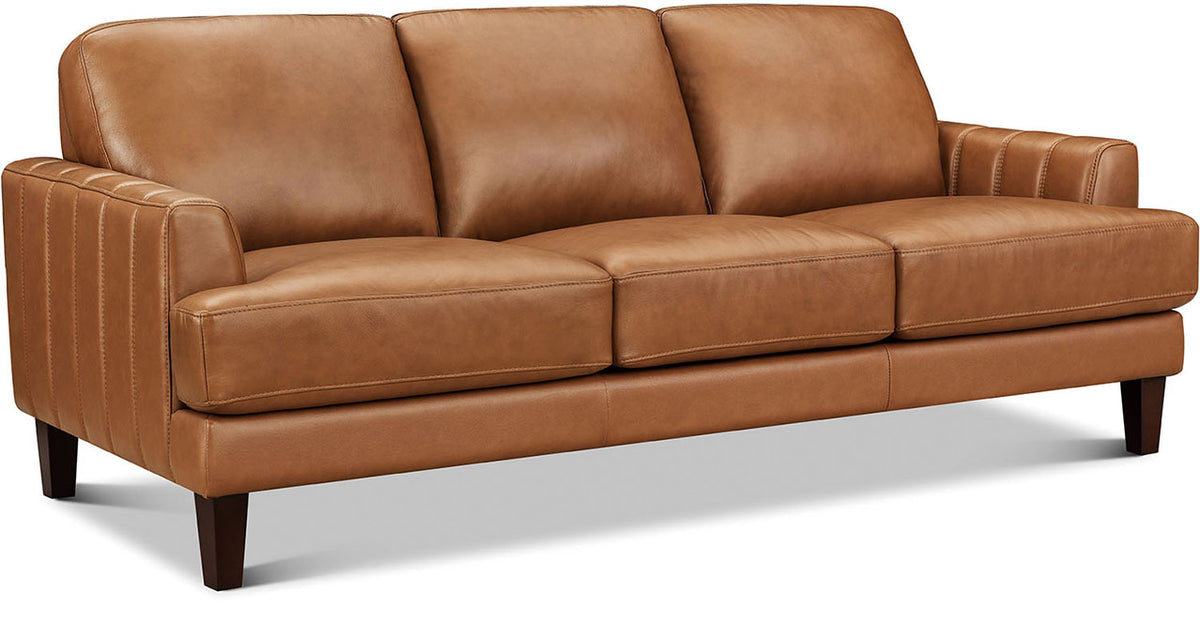 Cassia Leather Sofa - MJM Furniture