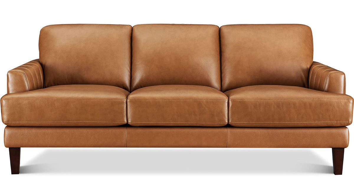 Cassia Leather Sofa - MJM Furniture