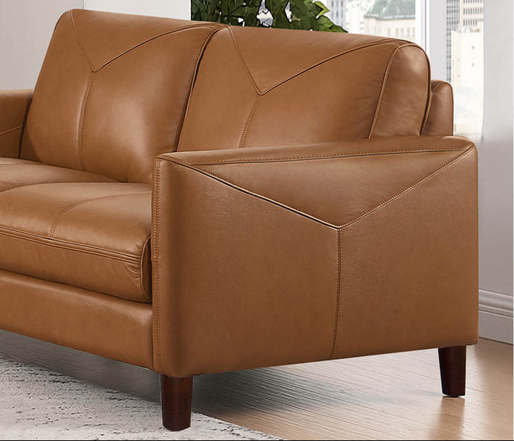 Yorkdale Leather Loveseat - MJM Furniture