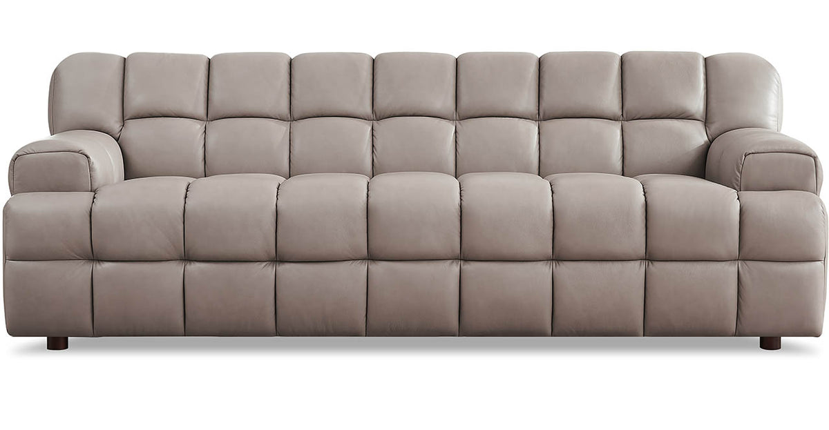 Rubix Stone Leather Sofa - MJM Furniture