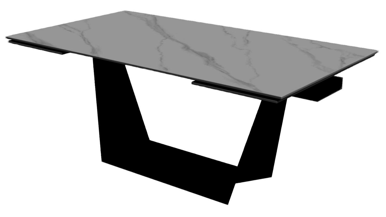 Florence Sintered Stone Gray Extendable Dining Table - MJM Furniture