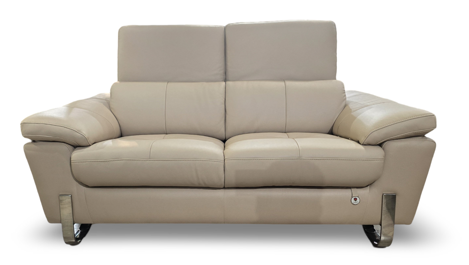 Napa Sand Leather Loveseat - MJM Furniture