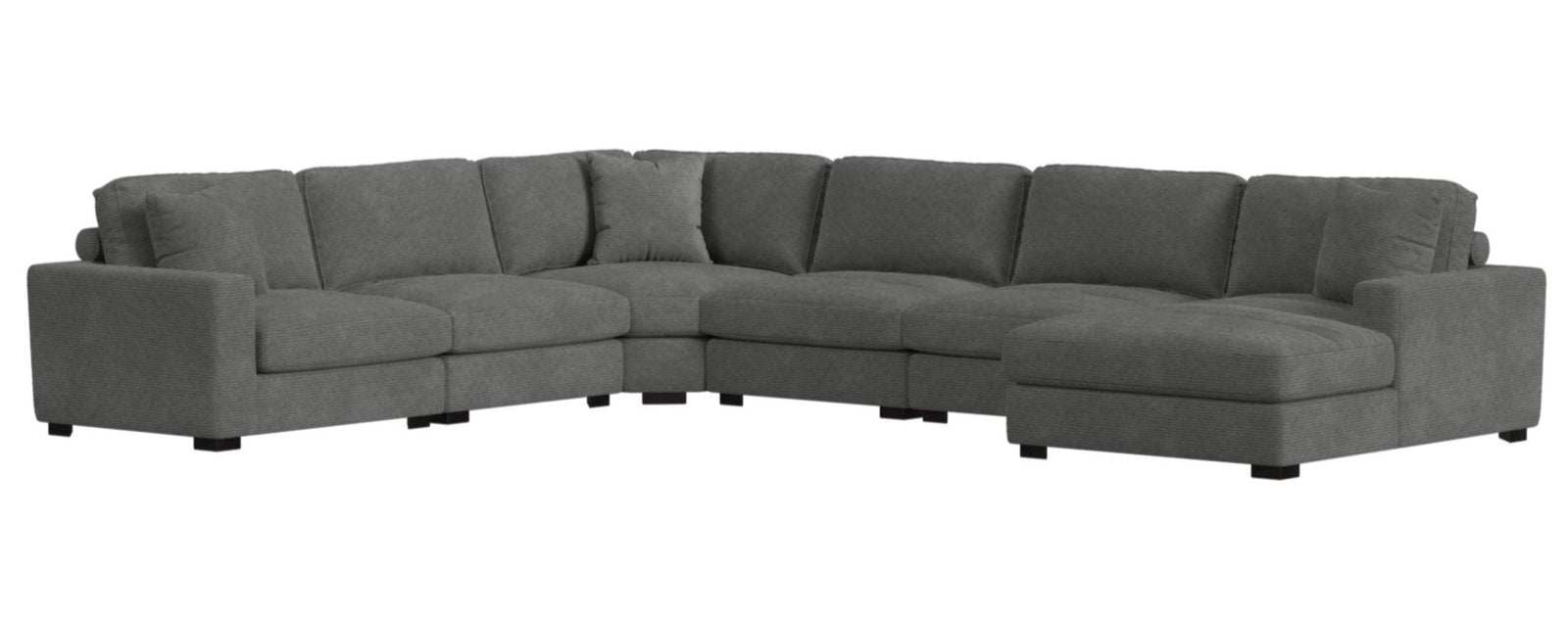 Lounge Charcoal Modular Sectional - MJM Furniture