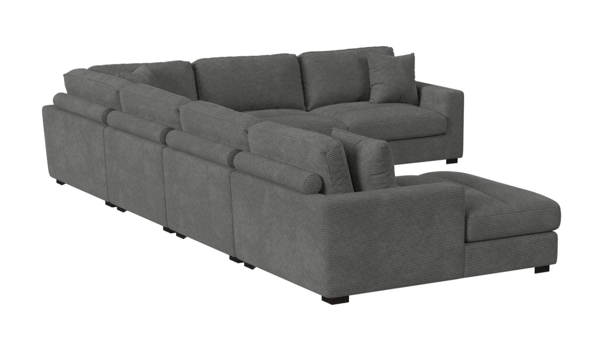 Lounge Charcoal Modular Sectional - MJM Furniture