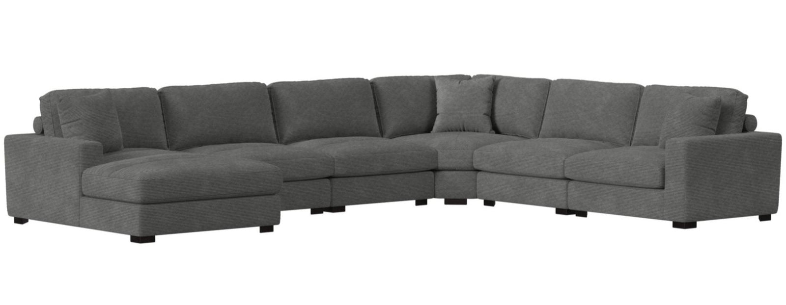 Lounge Charcoal Modular Sectional - MJM Furniture