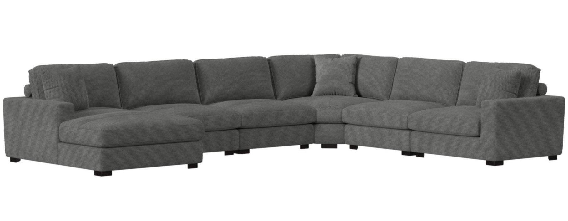 Lounge Charcoal Modular Sectional - MJM Furniture