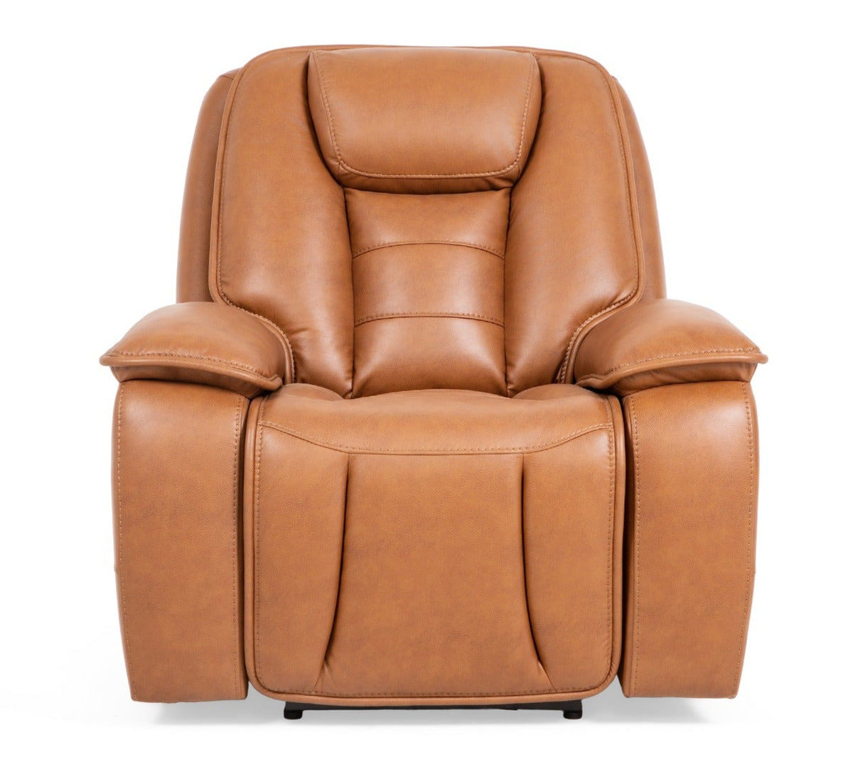 Finley Cognac Gel Leather Power Reclining Chair