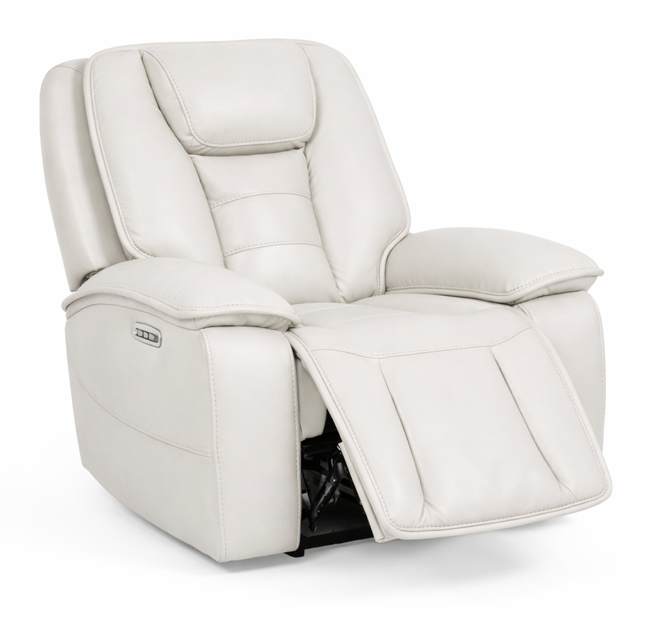 Finley Bone Gel Leather Power Reclining Chair
