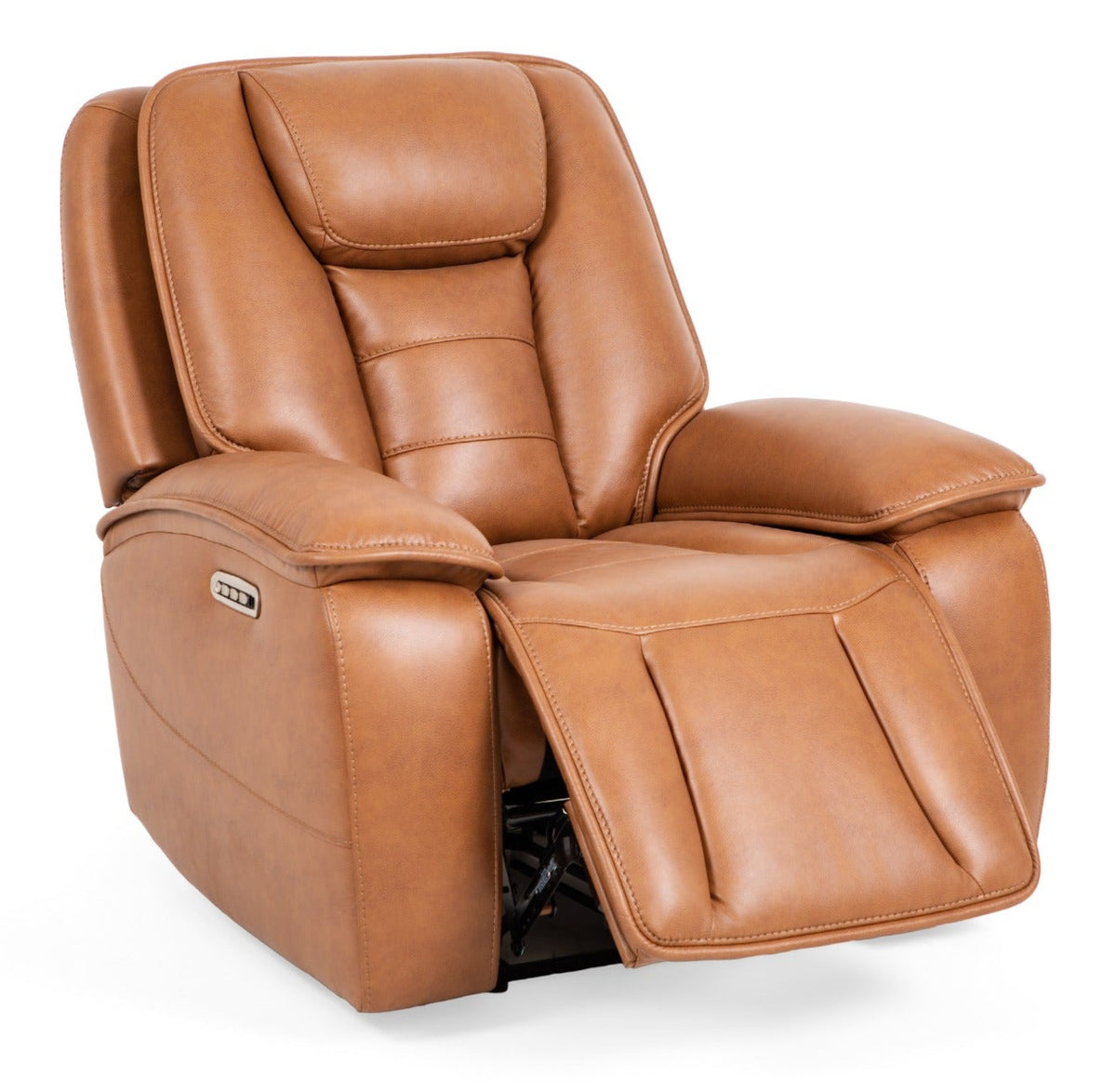 Finley Cognac Gel Leather Power Reclining Chair