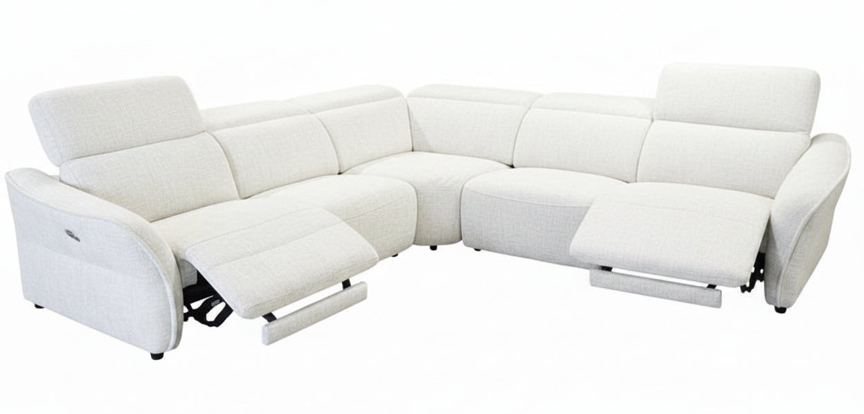 Serena Beige Reclining Sectional - MJM Furniture