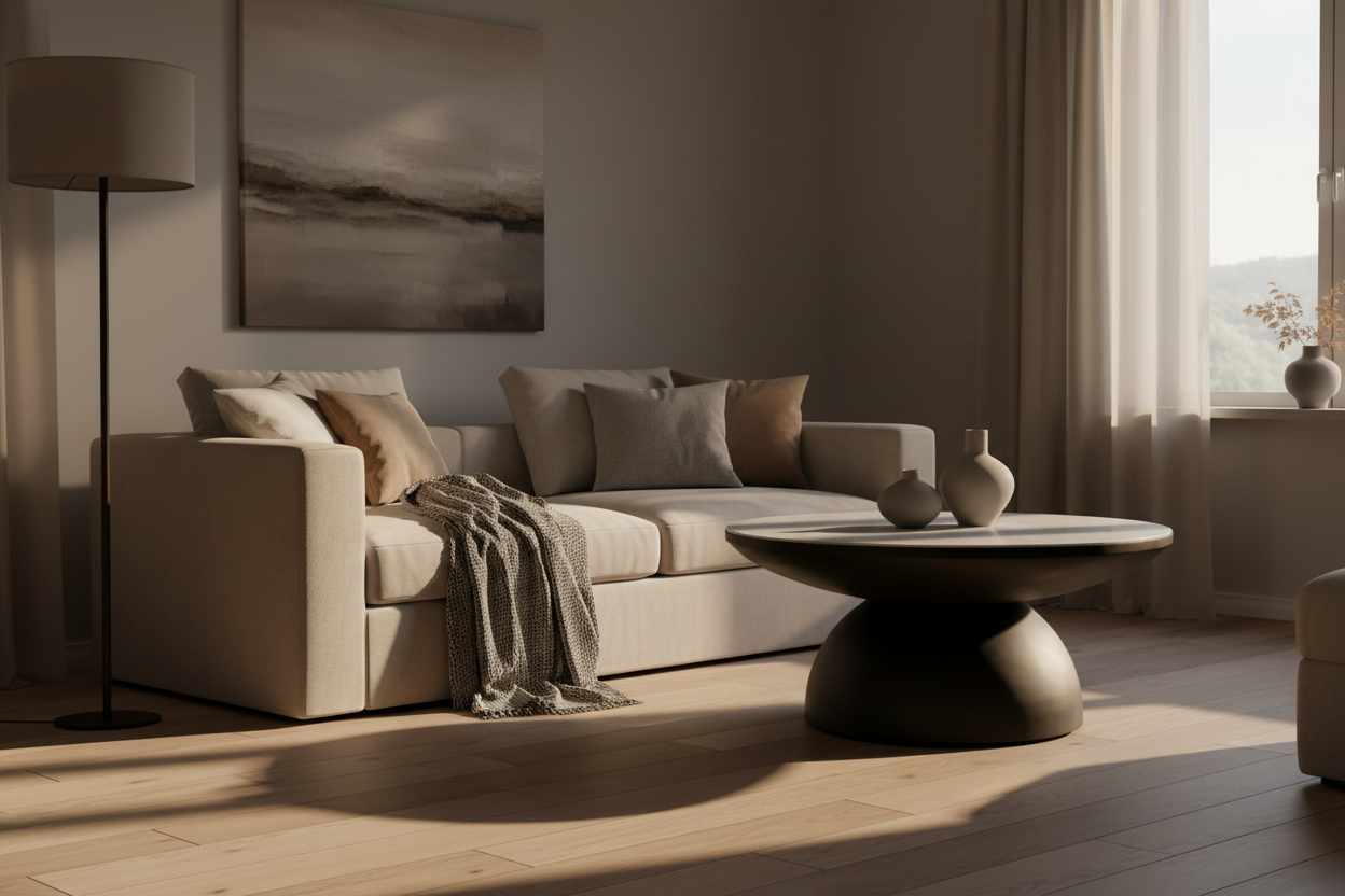 Globe 35” Round Coffee Table - MJM Furniture