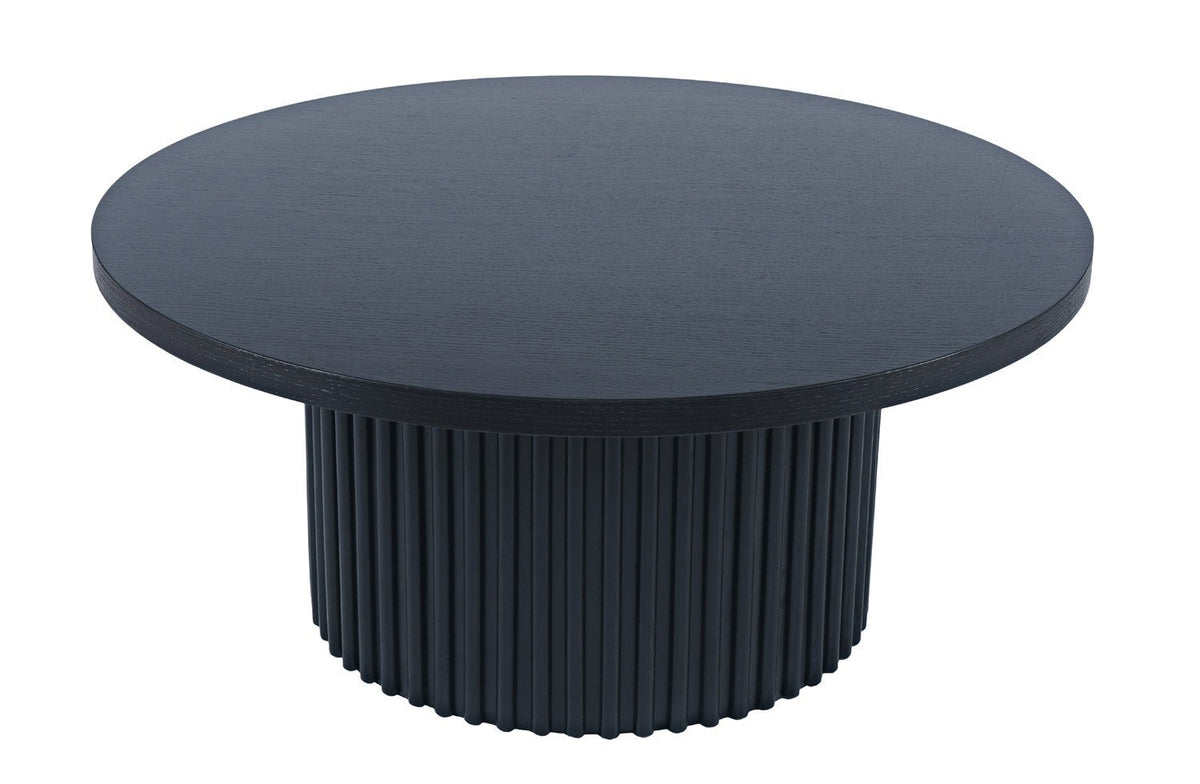 Colton Black 40" Round Coffee Table