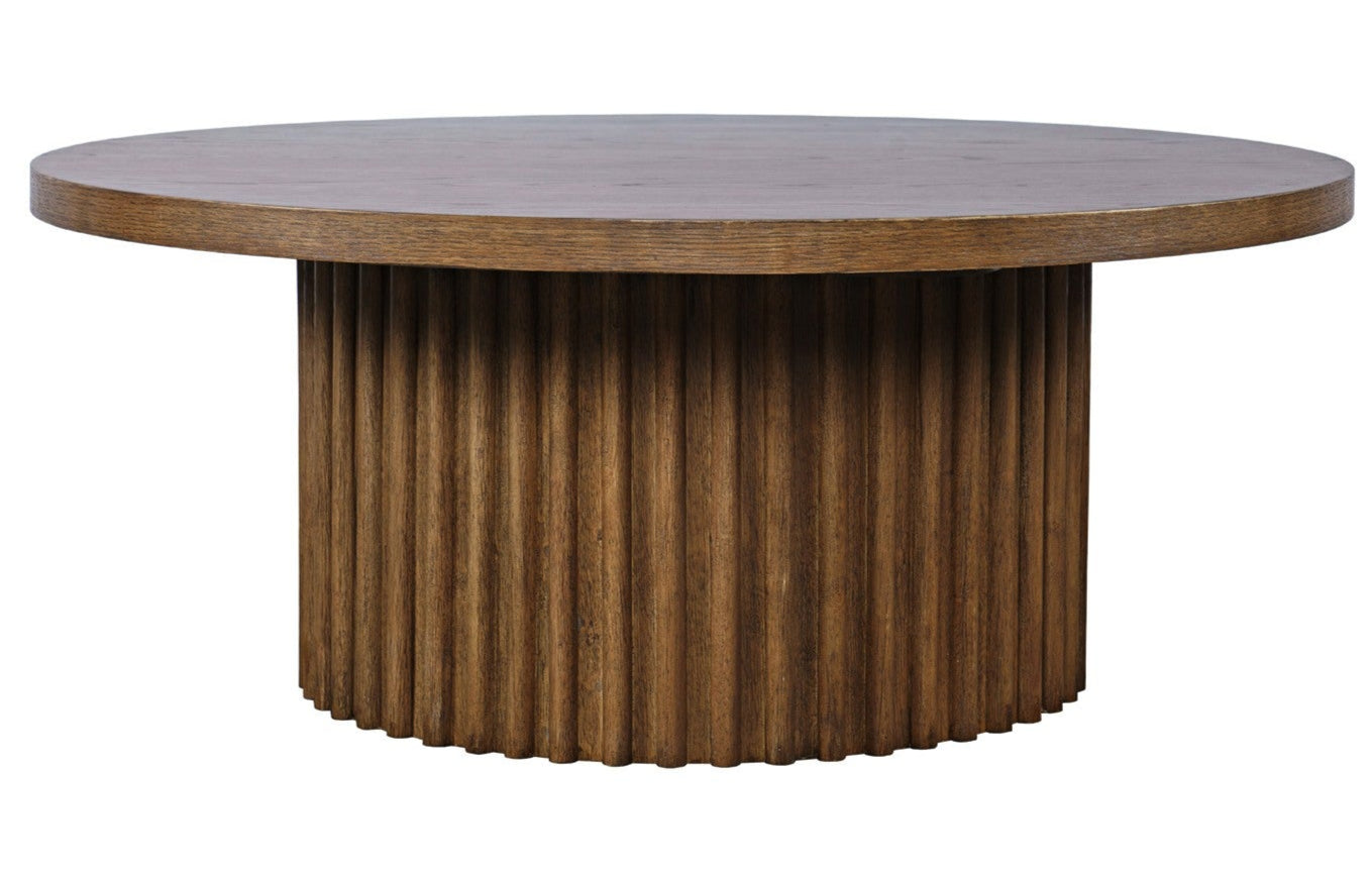 Colton Chestnut Round Coffee Table - MJM Furniture