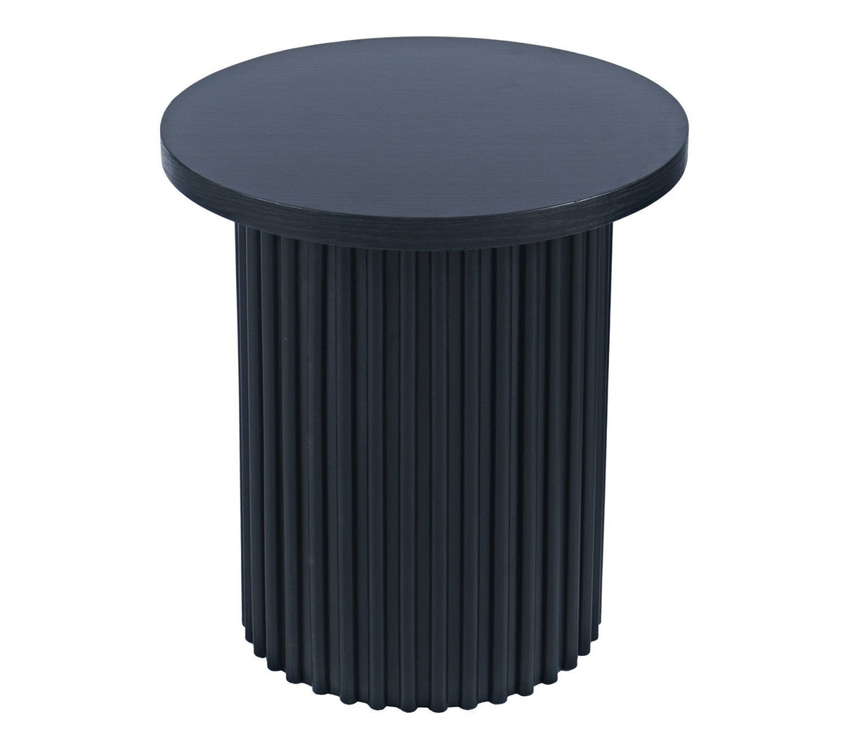 Colton Black 22" Round End Table