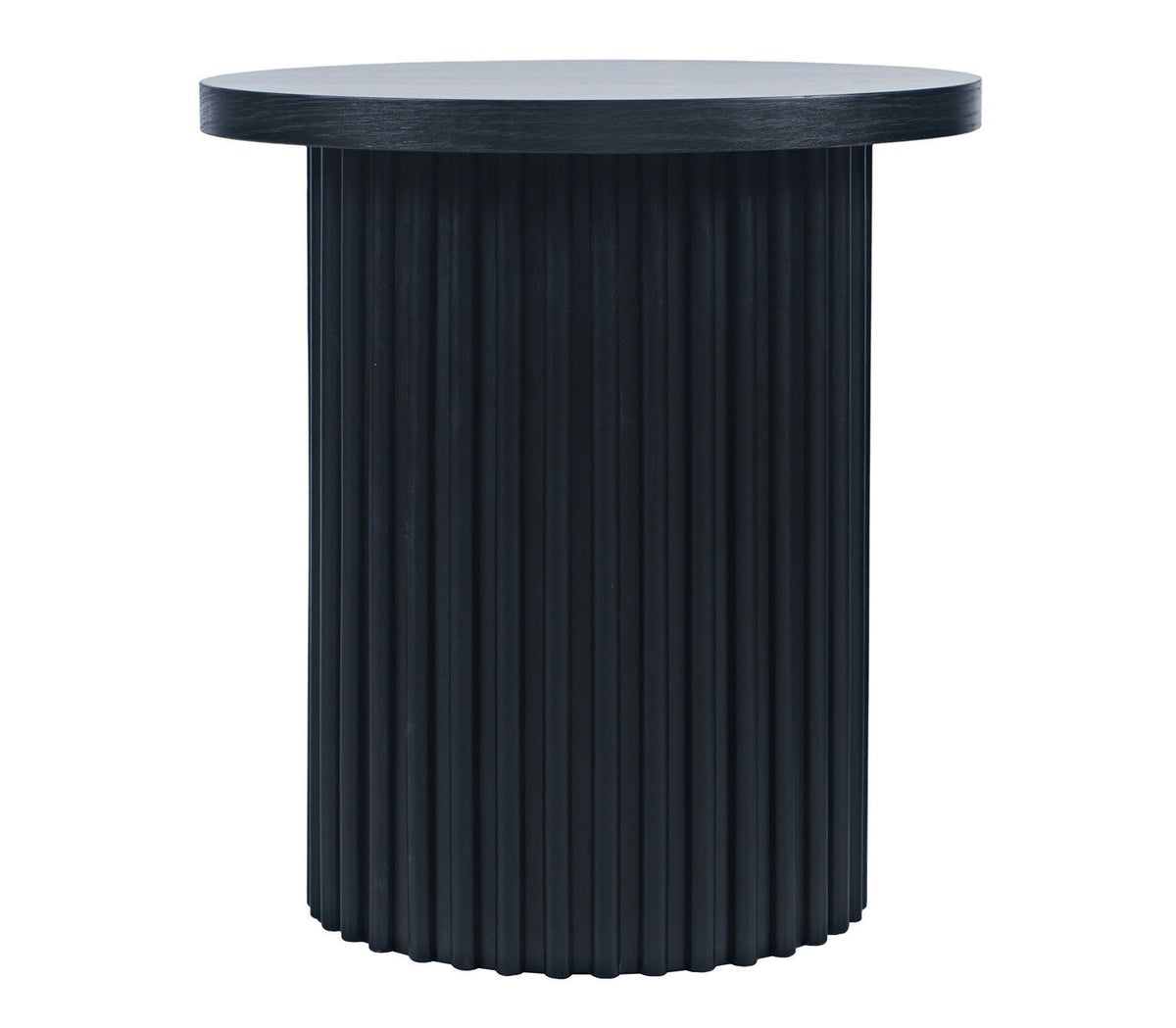 Colton Black 22" Round End Table