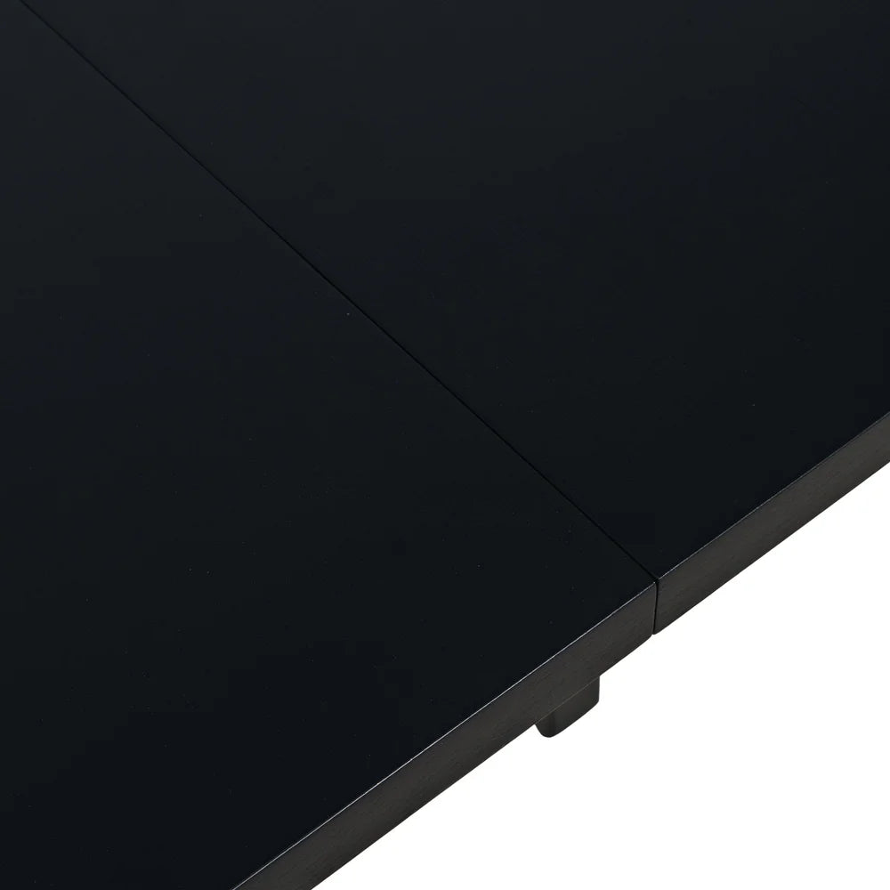 Colton 83"/101" Black Oval Double Pedestal Dining Table