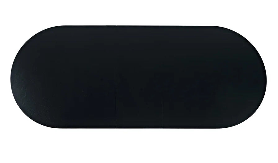 Colton 83"/101" Black Oval Double Pedestal Dining Table