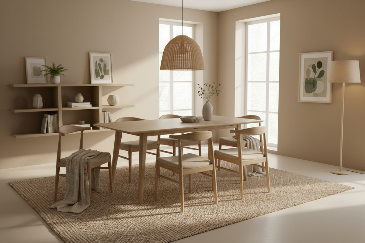 Bailey 66" Natural Dining Table