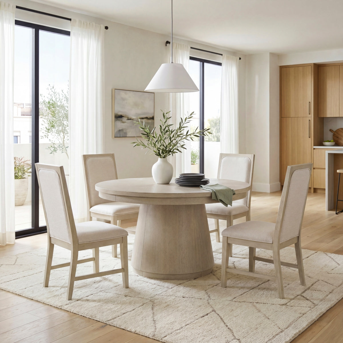 Alita Round Pedestal Dining Table