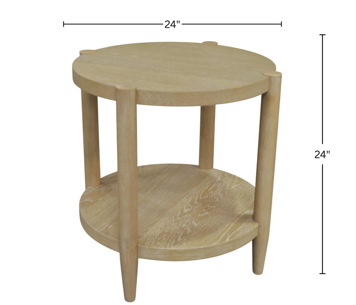 Reese Natural Round End Table