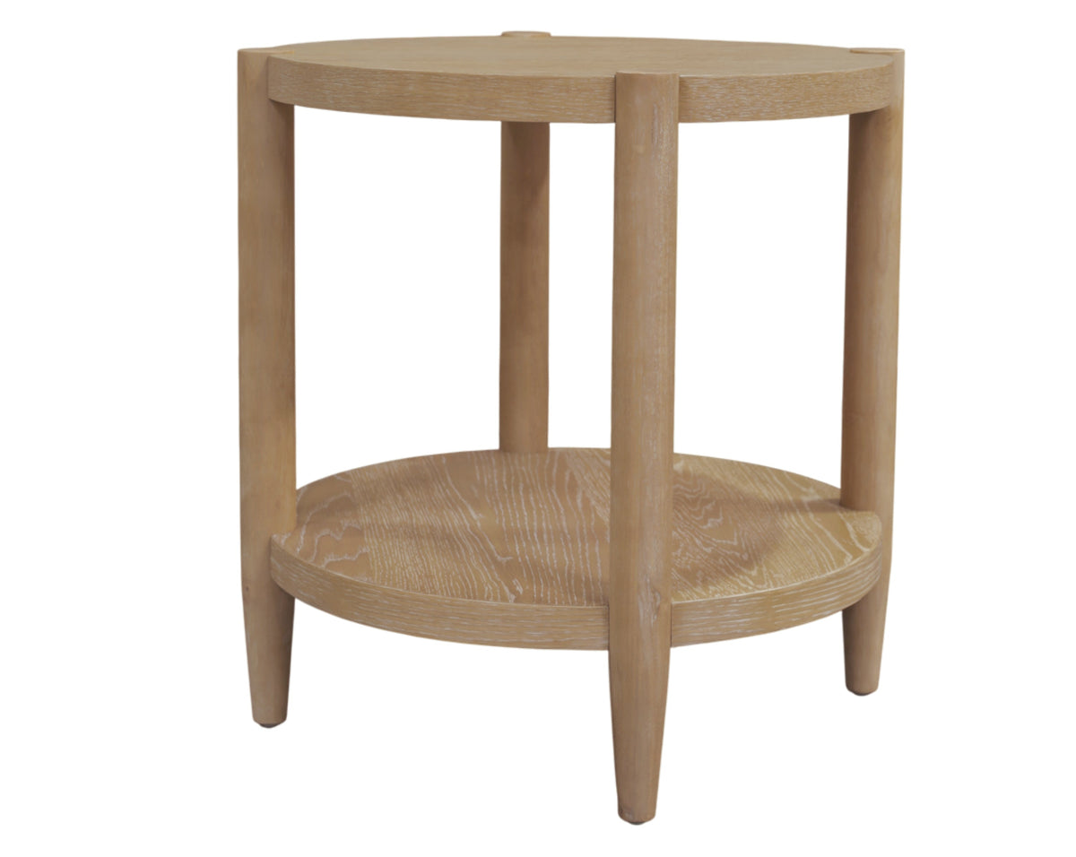 Reese Natural Round End Table