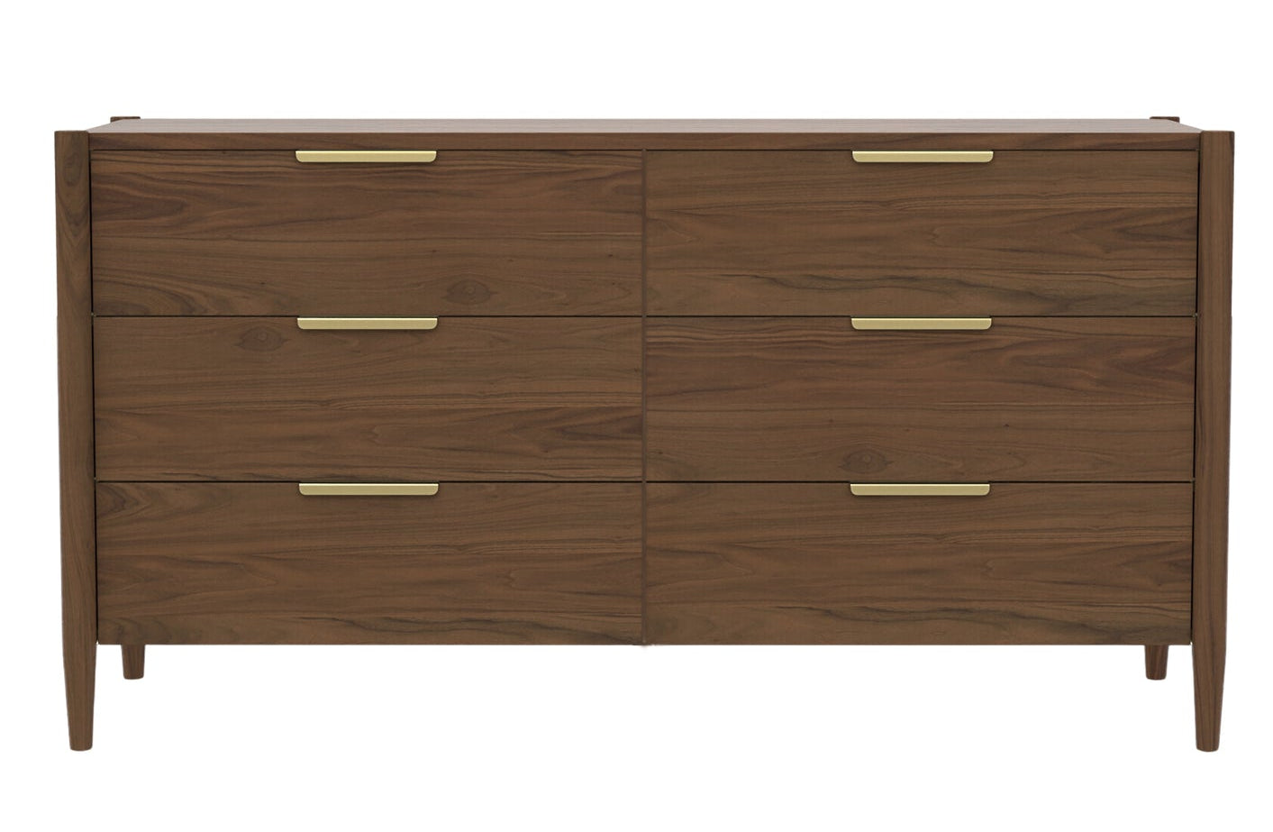 Reese Walnut 64" Dresser Dressers / Mirrors ALF