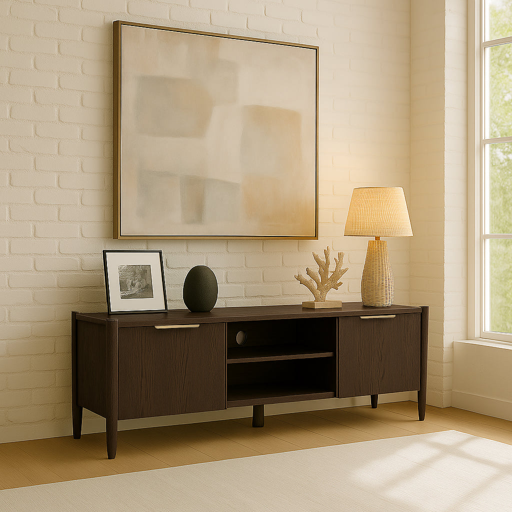 Reese Walnut 72" TV Console