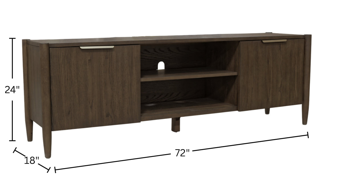 Reese Walnut 72" TV Console