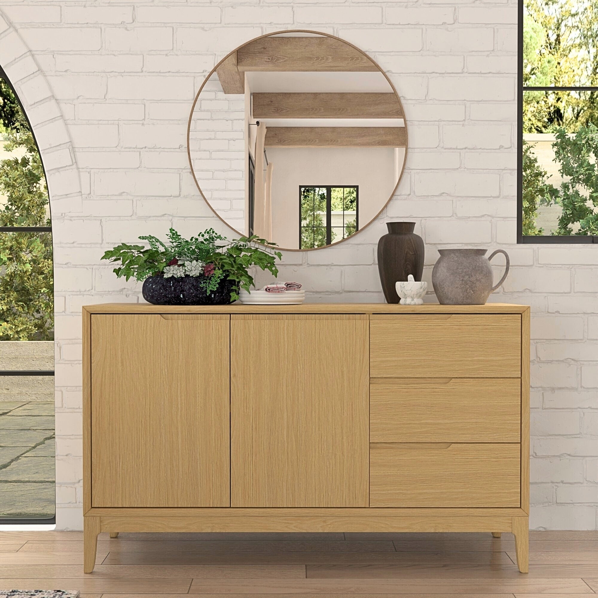 Haven Natural Server - MJM Furniture