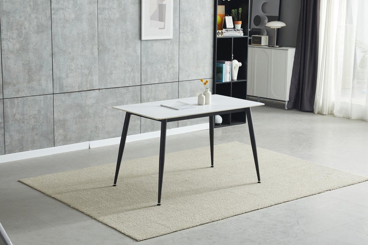 Kace White 5 Piece Dining Set - MJM Furniture