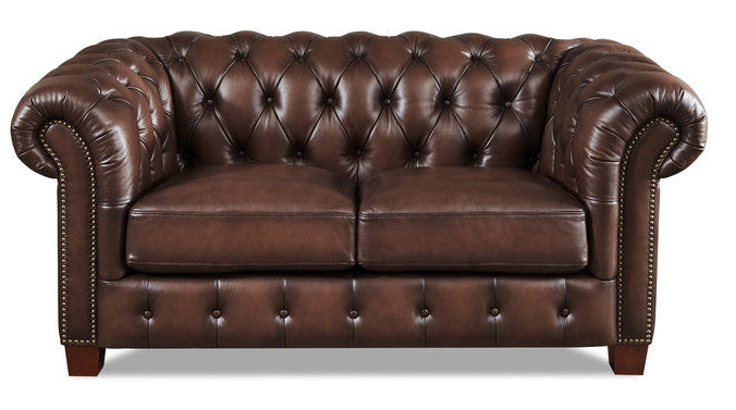 Versailles 70" Leather Loveseat - MJM Furniture