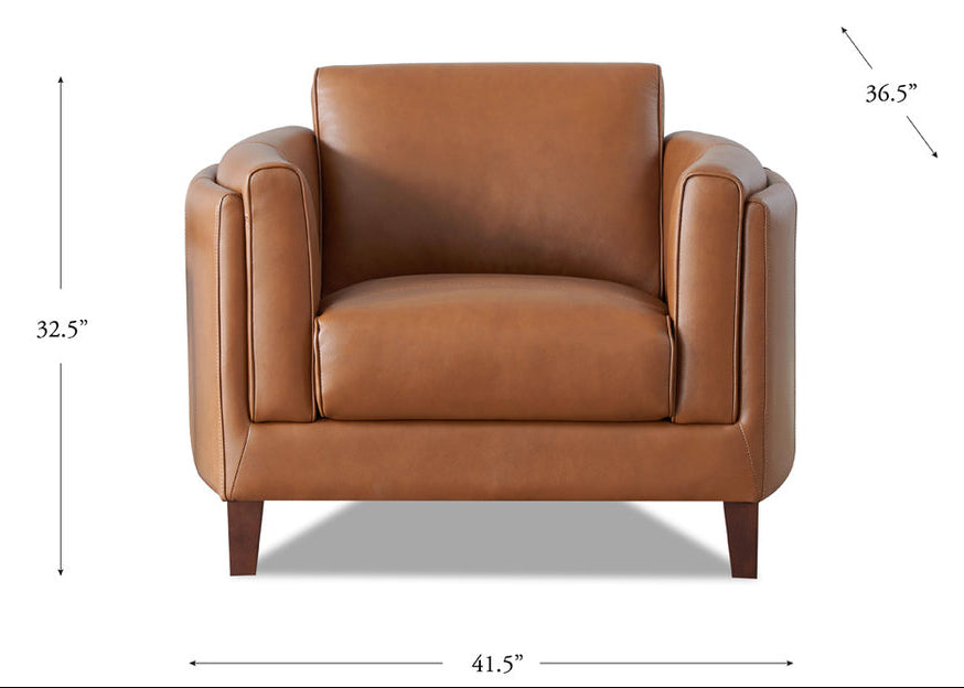 Maui 41.5" Leather Chair - MJM Furniture