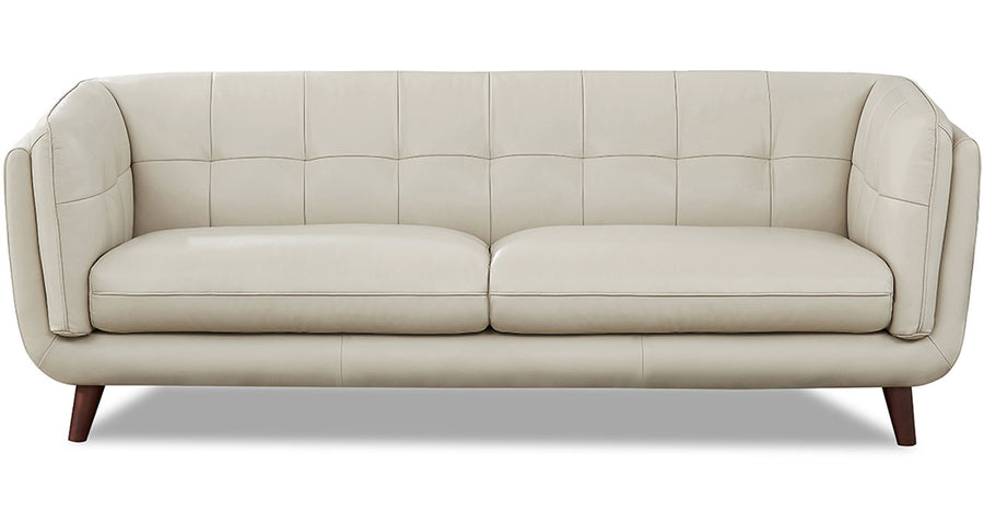 Seymour Vanilla Leather Sofa - MJM Furniture