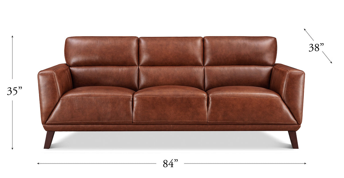 Jake Leather Sofa - MJM Furniture