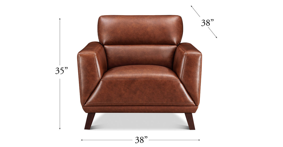 Jake 42" Leather Chair - MJM Furniture
