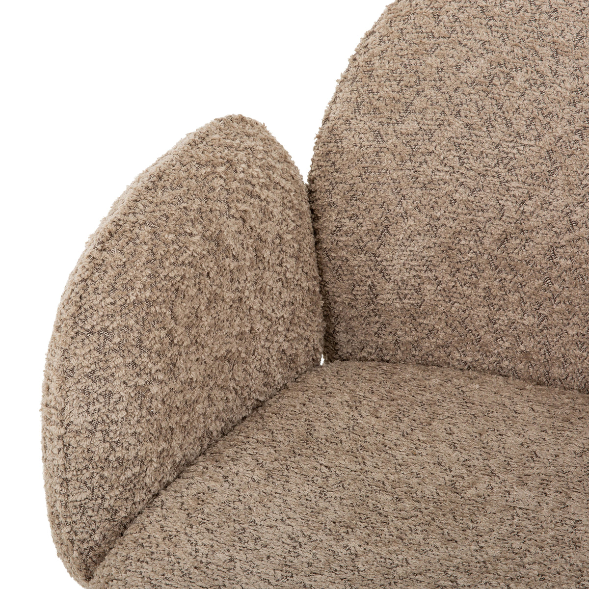 Halston Taupe 360° Swivel Dining Chair