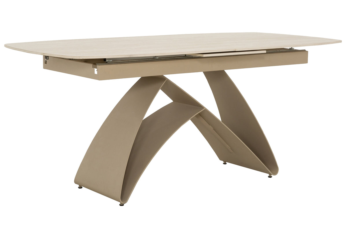 Wynn 71"/87" Extendable Travertine Stone Dining Table - MJM Furniture