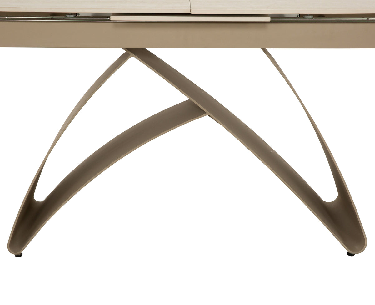 Wynn 71"/87" Extendable Travertine Stone Dining Table - MJM Furniture