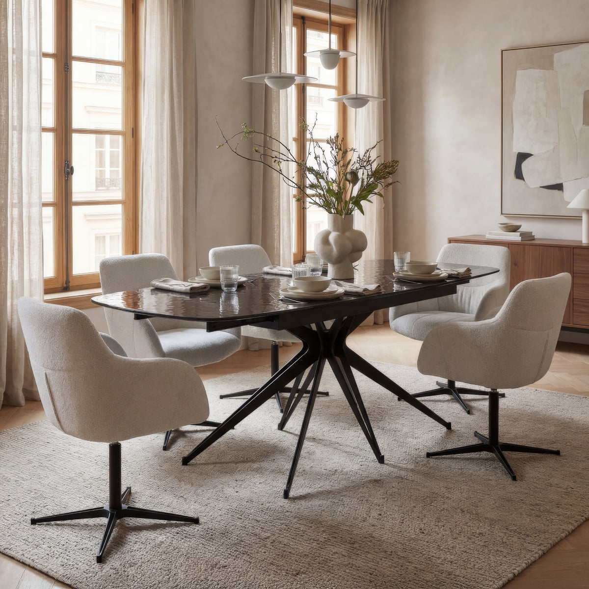 Whitley Swivel Dining Chair - MJM Furniture